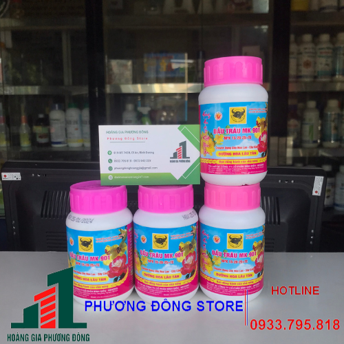 Phân bón Đầu trâu 901 chuyên Hoa kiểng(100g)